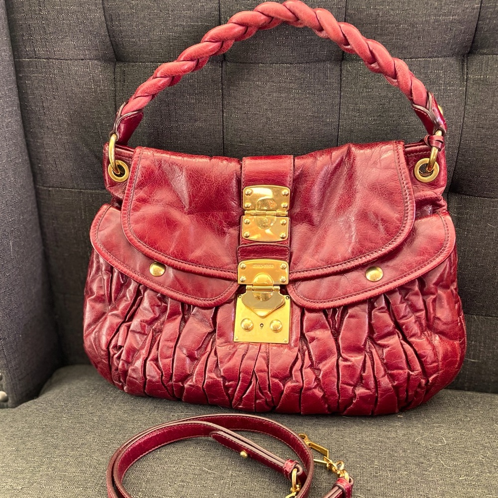 Miu Miu (House of Prada) Coffer Convertible Handbag